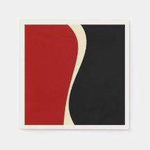 Enkel Vågar 2 i rött och grädde