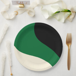 Enkel Vågar - Grönt, Cream och svart
