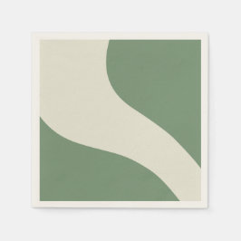 Enkel Vågar i Grönt Pappersservett