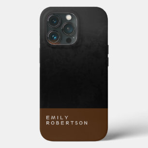 Enkel vanlig Grått Black Brown Modern Minimalist