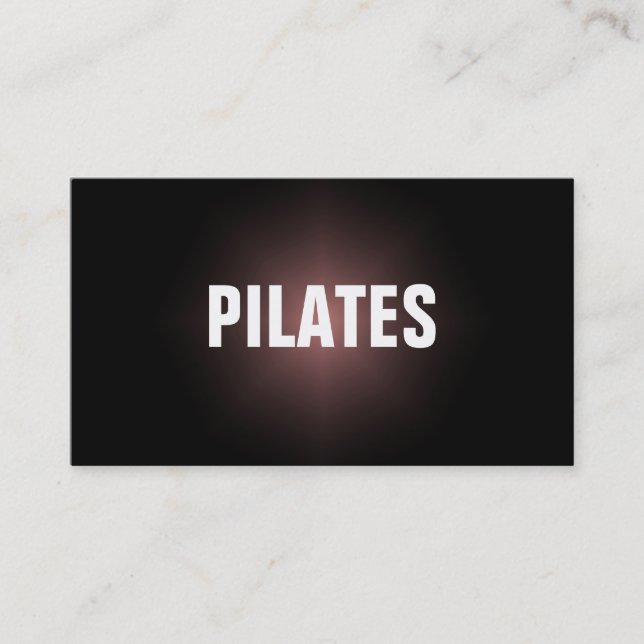 Enkel & vanlig visitkort för PILATES-instruktör (Framsida)
