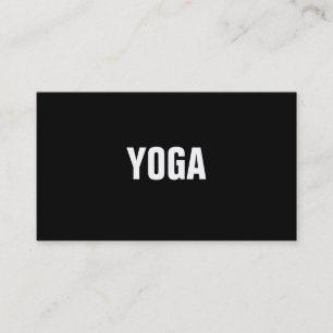 Enkel & vanlig visitkort för YOGAinstruktör