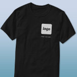 Enkel Vapensköld för Logotyp med text Business T-S T Shirt<br><div class="desc">Enkel logotyp och anpassningsbar,  t-shirt. Byt ut logotypen och texten mot din egen för anpassning. Bära dem själva,  ge dem till dina anställda och medarbetare,  sälja dem till kunder och kunder eller ge dem som marknadsföringsmaterial för att inspirera till kundlojalitet.</div>