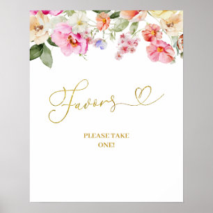 Enkel vårblomma marknadspresent födelsedagsfest sk poster