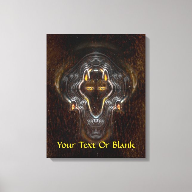 Enkel Varg Canvastryck (Framsida)