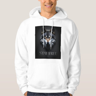 Enkel Varg - håll dig fri från hoodie