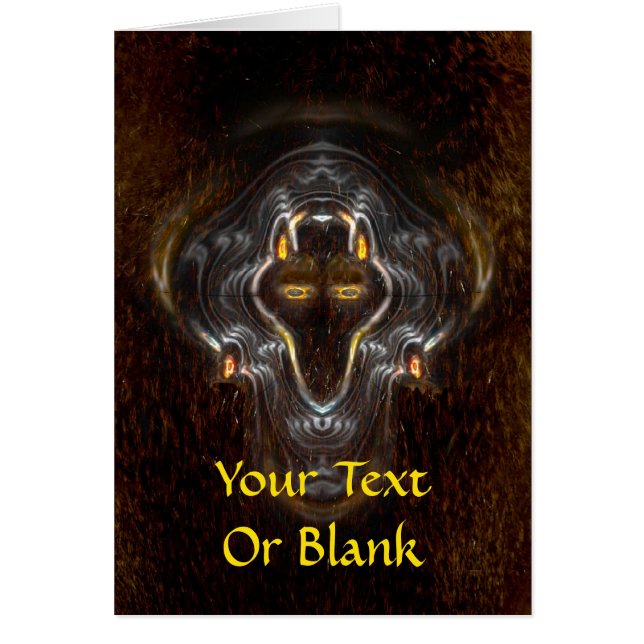 Enkel Varg Hälsningskort (Framsidan)