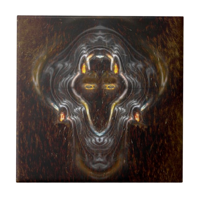 Enkel Varg Kakelplatta (Framsidan)