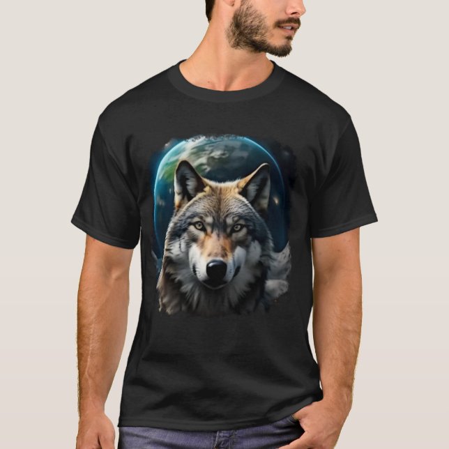 Enkel Varg T Shirt (Framsida)