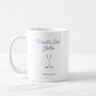 Enkel Världens Bästa Golfare Kaffemugg