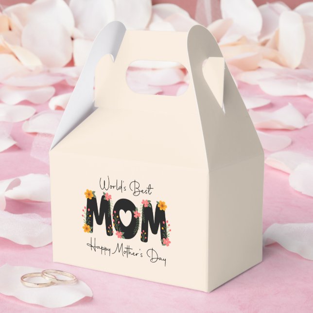 Enkel Världens Bästa Mamma Mors Dag Kalligrafi   Presentaskar (Bröllop)