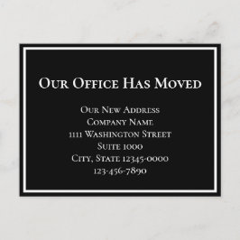 Enkel varning för svartvit Flytta för företag Meddelande Vykort