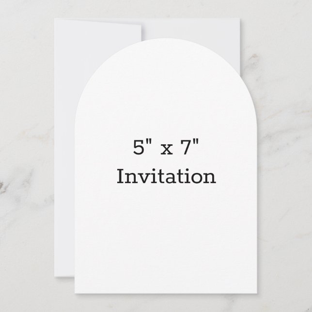 Enkel varumärkesfrämjande båge 5" x 7"  inbjudningar (Framsida)