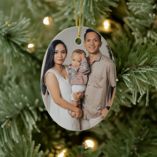 Enkel varumärkesfrämjande julgransprydnad keramik