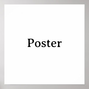 Enkel varumärkesfrämjande standardhalvblank 16"x16 poster