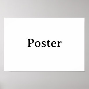 Enkel varumärkesfrämjande standardhalvblank 18"x12 poster