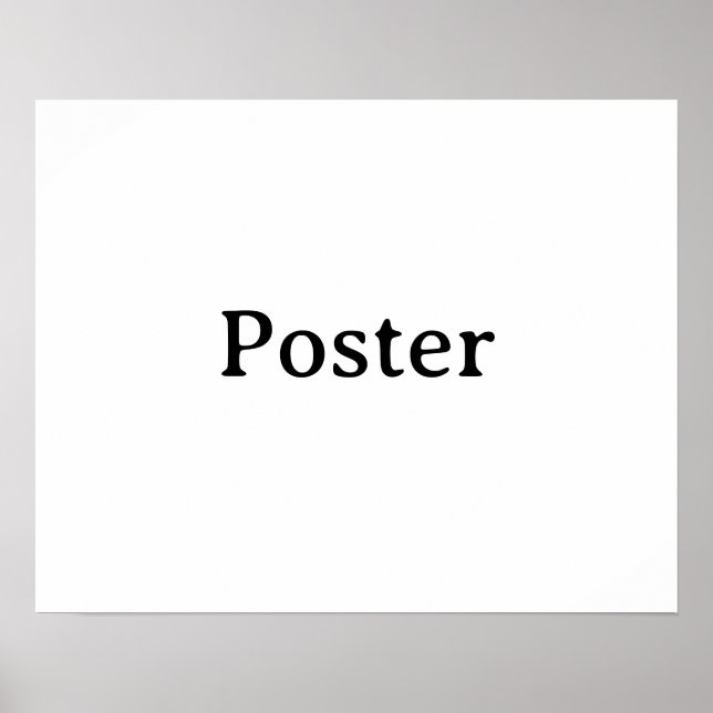 Enkel varumärkesfrämjande standardhalvblank 20"x16 poster (Framsidan)