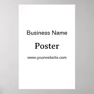 Enkel varumärkesfrämjande standardhalvblank 40x60 poster