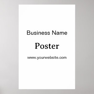 Enkel varumärkesfrämjande standardhalvblank 50x75 poster