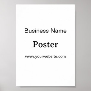 Enkel varumärkesfrämjande standardhalvblank 5" x 7 poster