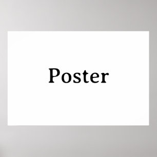 Enkel varumärkesfrämjande standardhalvblank 76x51c poster
