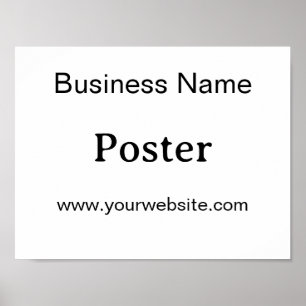 Enkel varumärkesfrämjande standardhalvblank poster