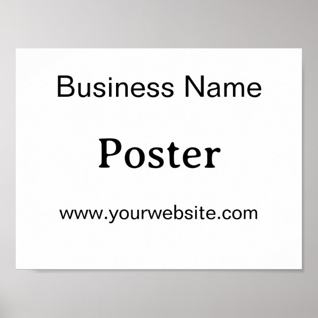 Enkel varumärkesfrämjande standardhalvblank poster (Framsidan)