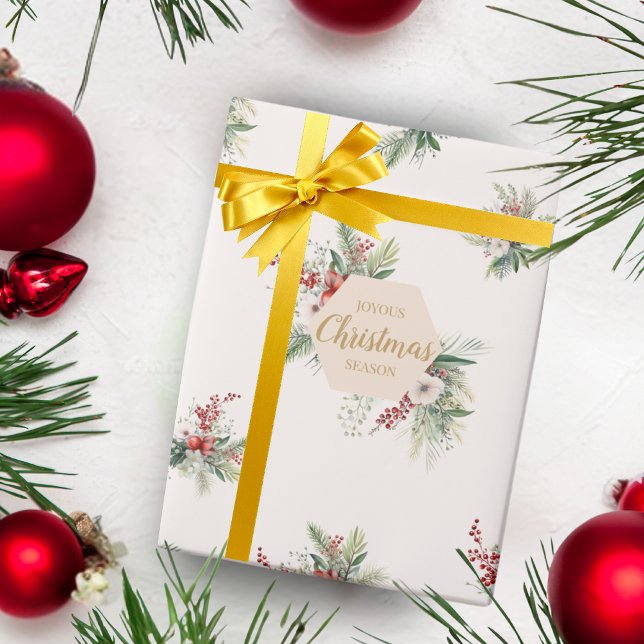 Enkel vattenfärg Botaniska Anpassningsbarna Hälsni Presentpapper (Skapare uppladdad)