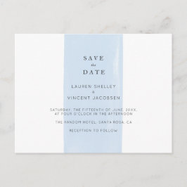 Enkel vattenfärg bröllop Save The Date-kort Meddelande Vykort