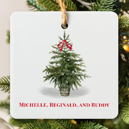 Enkel vattenfärg Foto Julgran Julgransprydnad Keramik