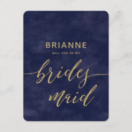 Enkel vattenfärg kommer du att bli Bridesmaid Inbjudningar