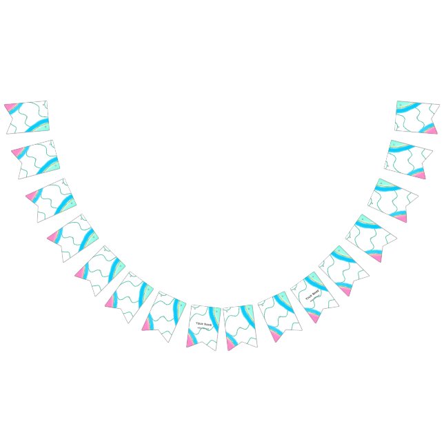 Enkel vattenfärg med minimal grönt för rosa lägger vimplar (Alla)