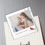 Enkel vattenfärg Winter Red Cardinal Birch Träd Magnet<br><div class="desc">Den här designen har en kalligrafisk trendig-fotoskrift av snyggt med en enkel vattenfärgsmodell från Birch träd,  en elegant vinterröd kardinalfågel,  en minimalistisk fotomall,  enkel stil-bokstavsstil,  skräddarsydd anpassningsbar för bild hemdekaler,  våtmarksfågel för skogen,  vit träd,  förenklad elegans,  klassisk klass,  svart och röd,  kreativets förenklade elegans</div>