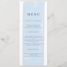 Enkel vattenfärgsmeny Bröllop Meny