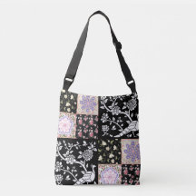 Enkel version av Rosa Lila och Black Peacocks och