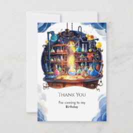 Enkel Vetenskaplig Rolighet Födelsedagsforskare Tack Kort