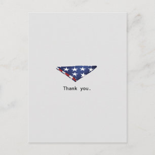 Enkel vikad amerikansk flagga veteraner design vykort