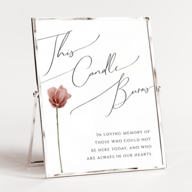 Enkel Vildblomma | Ljuset Brinner Skylt (Skapare uppladdad)