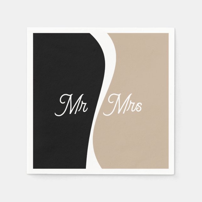 Enkel Vinkar 2 - Anpassningsbar Napkins Pappersservett (Framsidan)