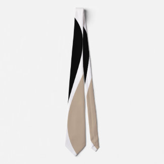 Enkel Vinkar 2 - Taupe, Svartvit Slips