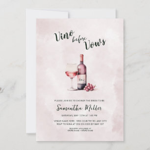 Enkel Vino före Vows Red Vin Möhippa Inbjudningar