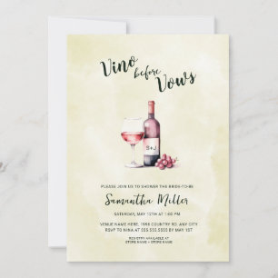 Enkel Vino före Vows Red Vin Möhippa Inbjudningar