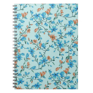 Enkel Vintage: Blommigt Fabric Mönster Anteckningsbok