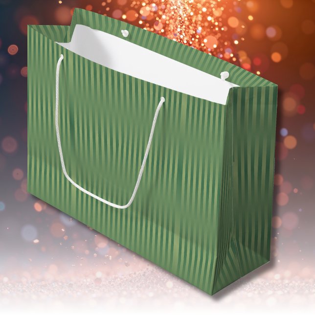 Enkel Vintage Olive Sage Grönt Gradient Stripe (Skapare uppladdad)