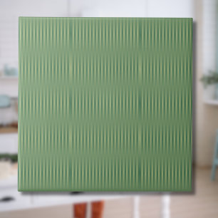 Enkel Vintage Olive Sage Grönt Gradient Stripe Kakelplatta