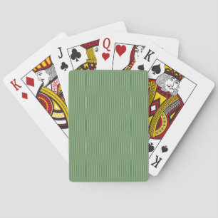 Enkel Vintage Olivsalvia Grön Gradient Randig Casinokort