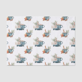 Enkel vinterblå Aesthetic Watercolor-jul