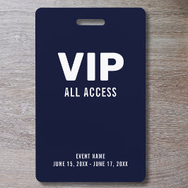 Enkel VIP-All Access-biljett Event-ID 