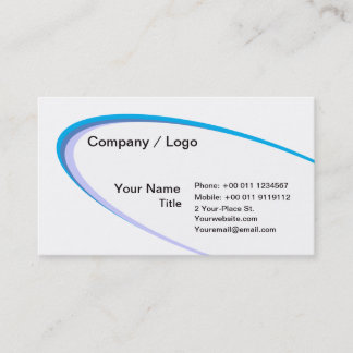 Enkel visitkort för ellips