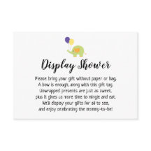 Enkel Visning, babyskor infogning med elefant